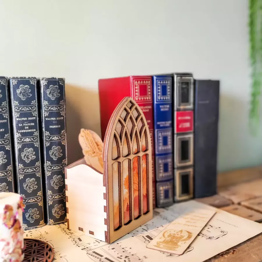 Décoration de bibliothèque - séparateur de livres