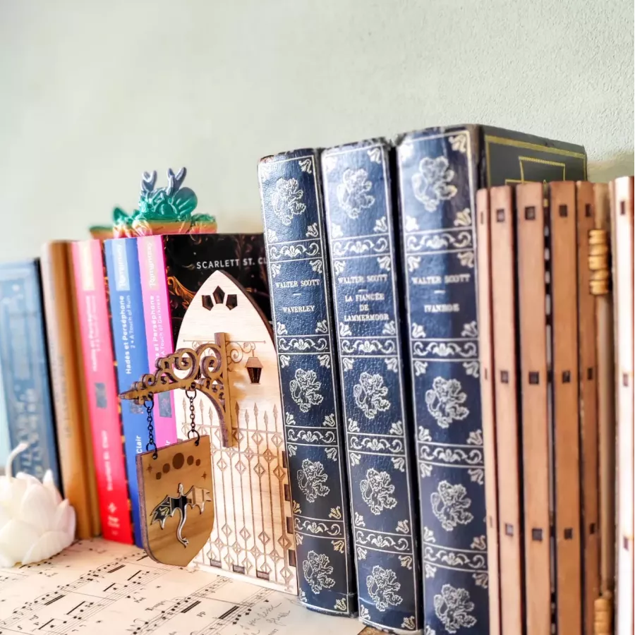 Décoration de bibliothèque secrète - Le dragon d’argent