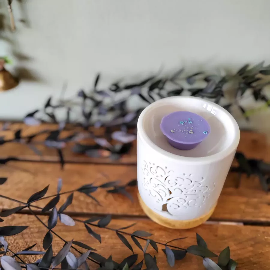 Brûle-parfum en céramique - Arbre de Vie lumineux