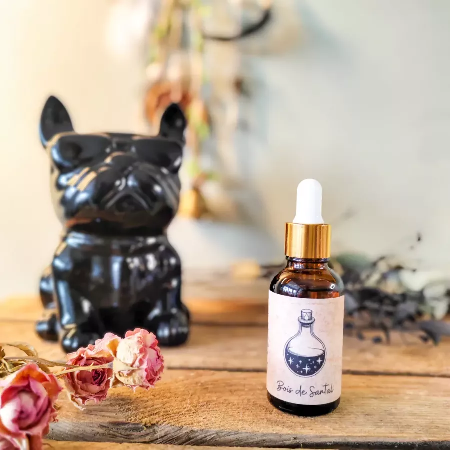Huile parfumée végétale - Bois de santal