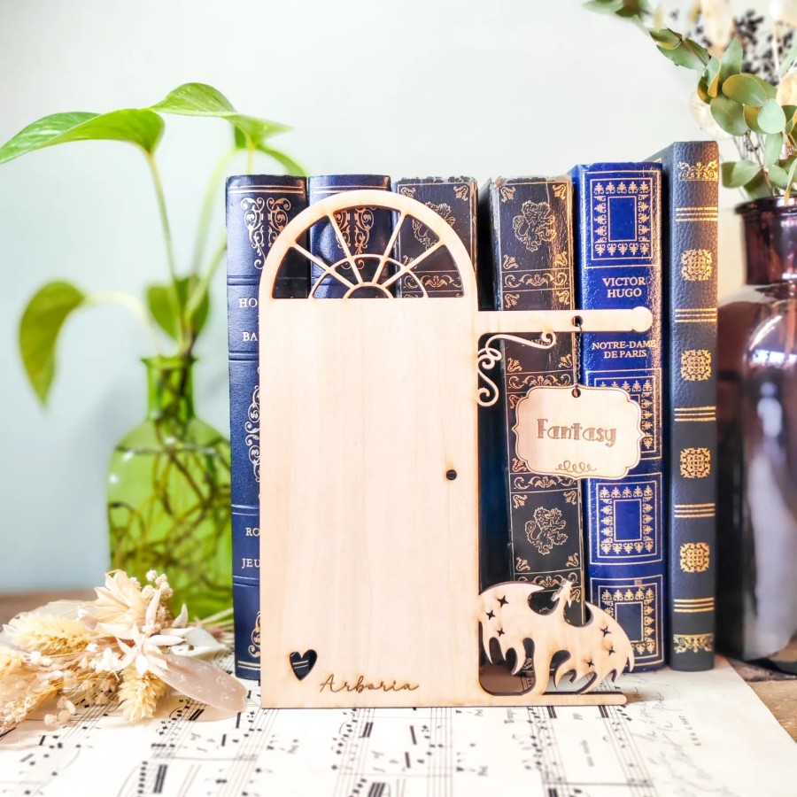 Séparateur de livre décoratif - dragon & pancarte Fantasy