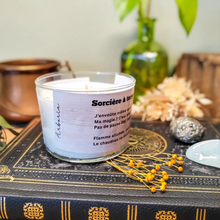 Bougie - Sorcière à temps plein - Parfum Musc Blanc