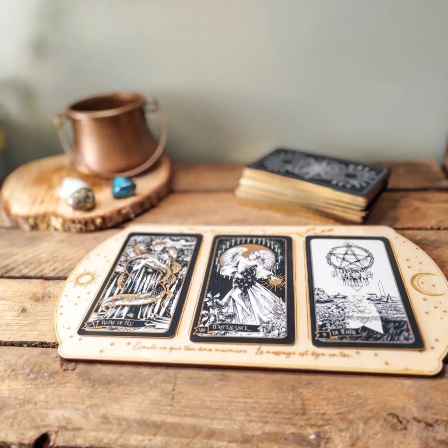 Support de tirage Tarot - univers céleste - Mystic'Arboria