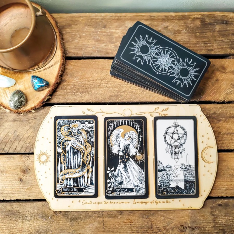 Support de tirage Tarot - univers céleste - Mystic'Arboria