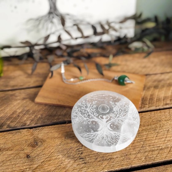 Galet Sélénite - Arbre de...