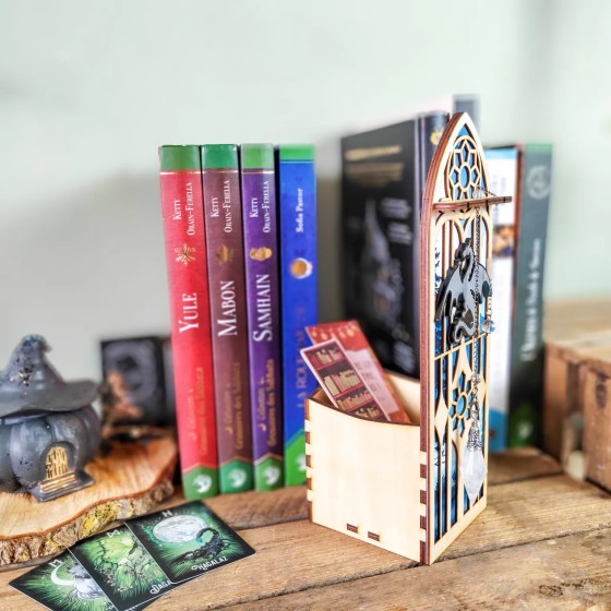 rangement pendule bibliothèque ésotérique