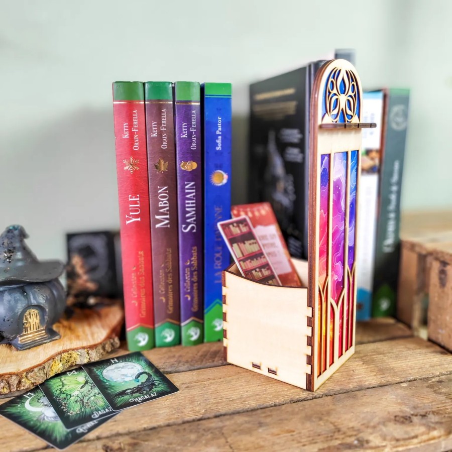 décoration bibliothèque flammes pendule