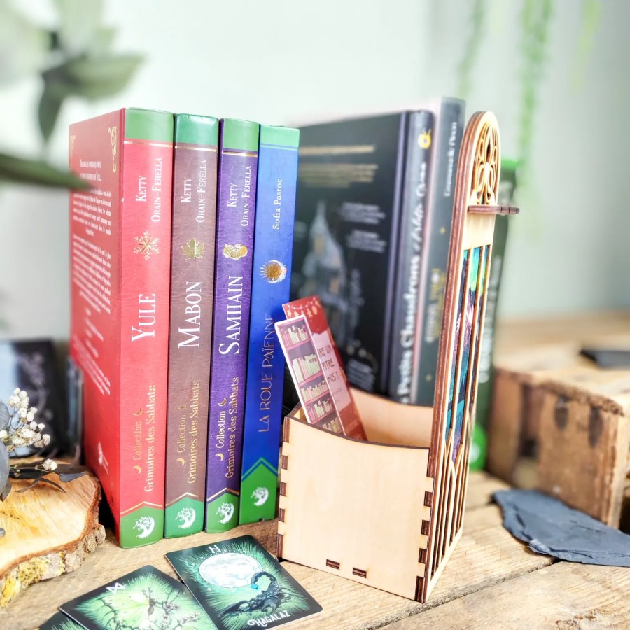 décoration bibliothèque aurores boréales pendule