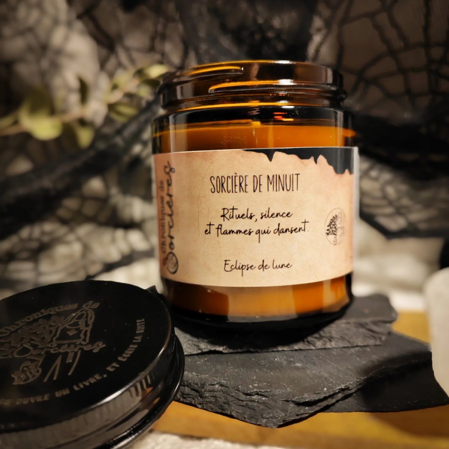 Bougie parfumée 90 g - Sorcière moderne - Intuitive et libre  - Orchidée noire