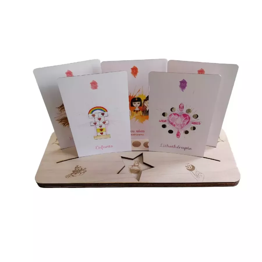 Support de cartes en bois Support de cartes en bois